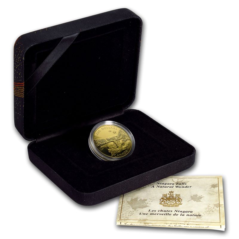 22k Gold Coin - Niagara Falls: A Natural Wonder Packaging