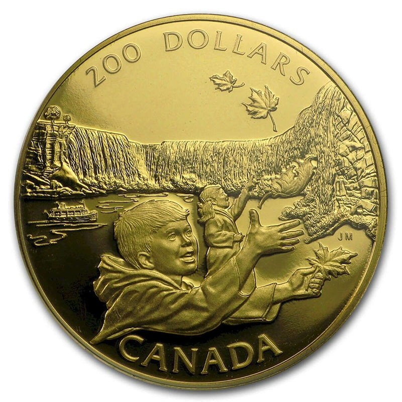 22k Gold Coin - Niagara Falls: A Natural Wonder Reverse
