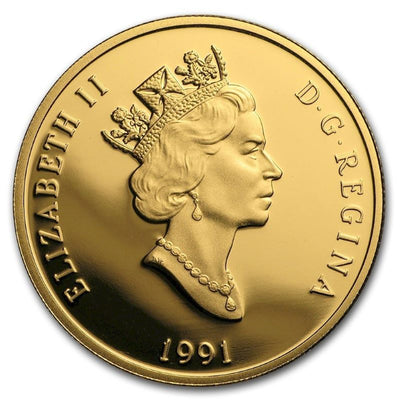 22k Gold Coin - Hockey: A National Passion Obverse