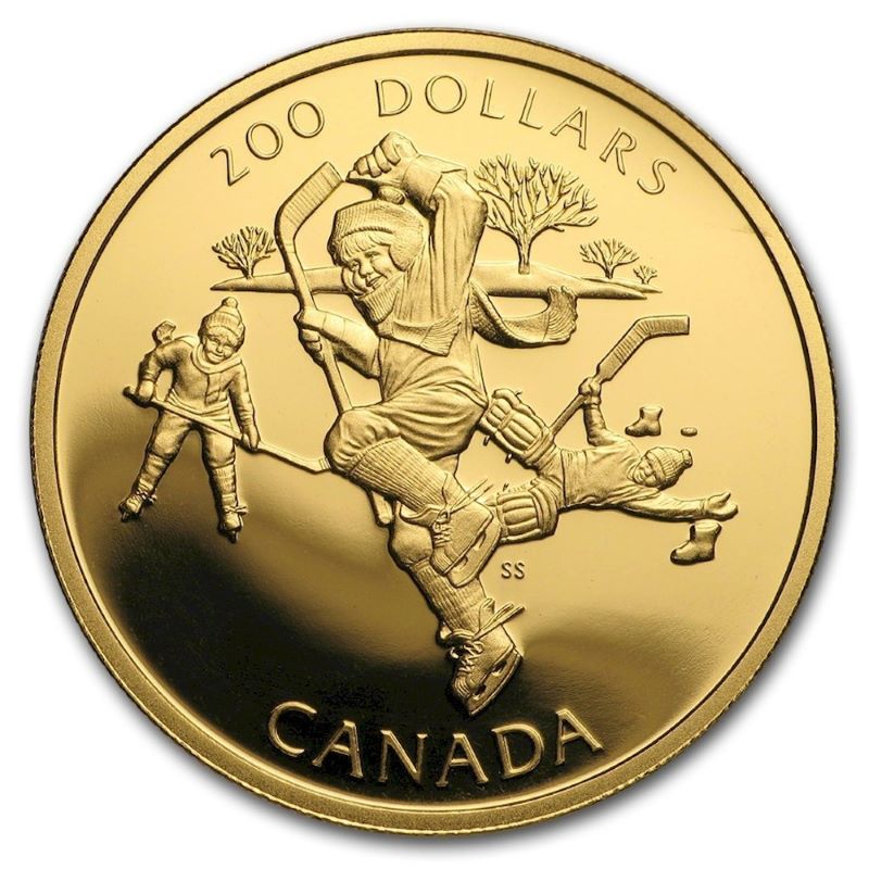 22k Gold Coin - Hockey: A National Passion Reverse