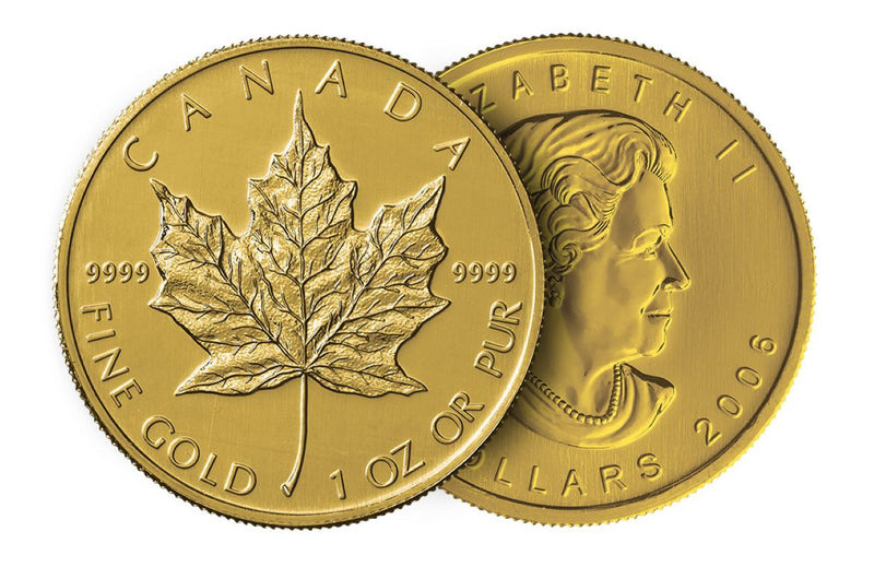 1oz Canadian Pure Gold Maple Leaf Coin