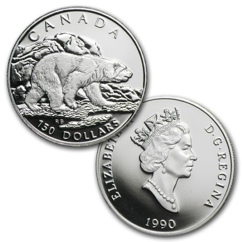 Pure Platinum 4 Coin Set - Polar Bear Fractional Set: Half Ounce 