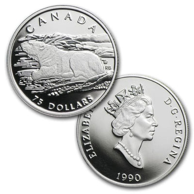 Pure Platinum 4 Coin Set - Polar Bear Fractional Set: Quarter Ounce 