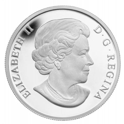 Fine Silver Coin with Colour - The Maple Leaf Obverse